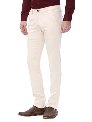 beige cotton chinos casual trousers - 14543945 - Standard Image - 2