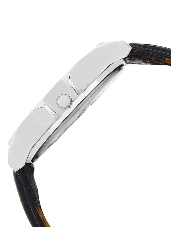 Golden Bell Original Multicolour Dial Black Leather Strap Analog Wrist Watch for Men - GB-429 - 14544063 - Zoom Image - 2