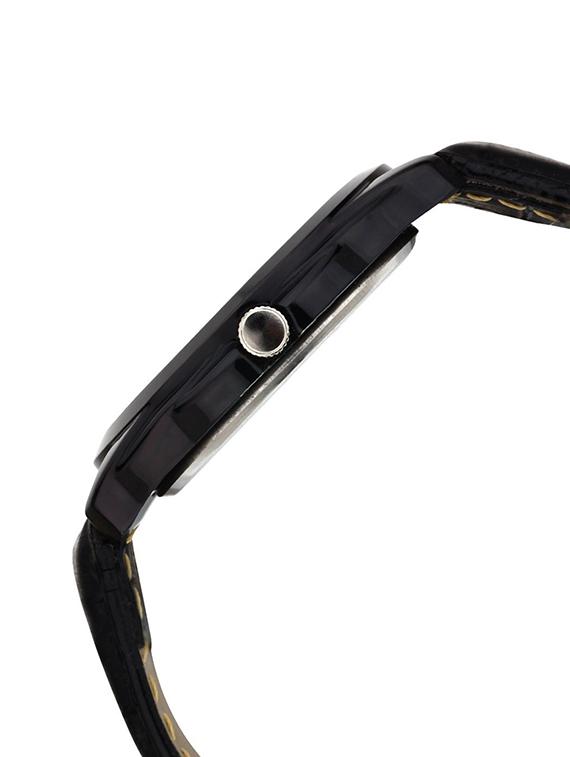 Golden Bell Original Black Dial Black Strap Analog Wrist Watch for Men - GB-446 - 14544067 - Zoom Image - 2