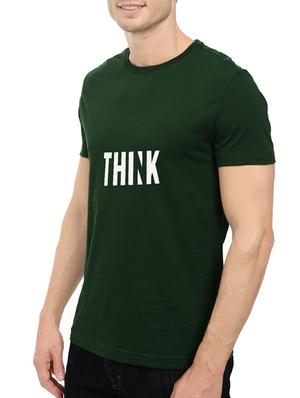 green cotton chest print tshirt - 14544624 - Standard Image - 2