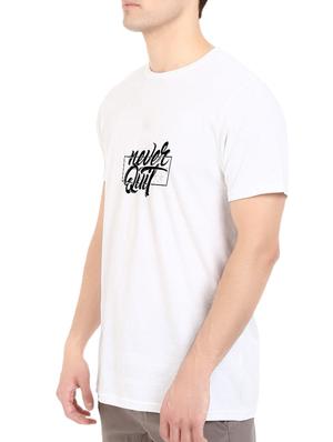 white cotton chest print tshirt - 14544640 - Standard Image - 2