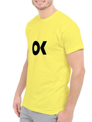 yellow cotton chest print tshirt - 14544661 - Standard Image - 2