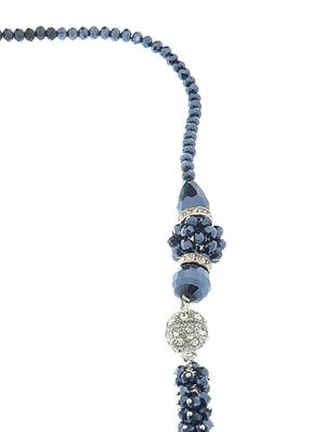 grey crystal long necklace - 14545923 - Standard Image - 2