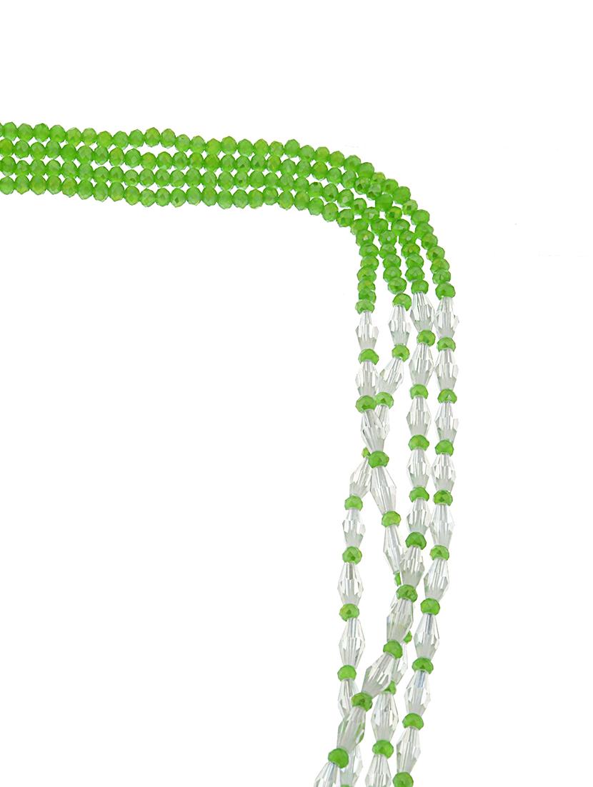 green crystal long necklace - 14545931 - Zoom Image - 2