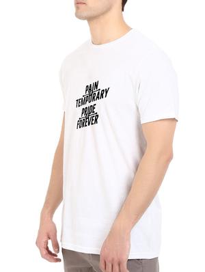 white cotton chest print tshirt - 14546396 - Standard Image - 2