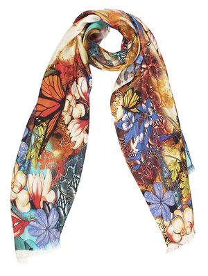 Set of 2 multi colored floral stole - 14547369 - Standard Image - 5