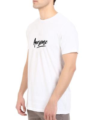 white cotton chest print tshirt - 14547421 - Standard Image - 2