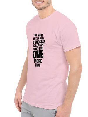 pink cotton front print t-shirt - 14548106 - Standard Image - 2