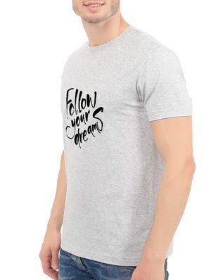 grey cotton chest print tshirt - 14548120 - Standard Image - 2