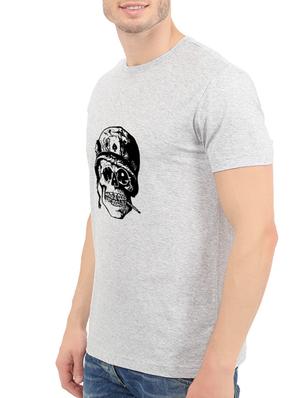 grey cotton chest print tshirt - 14549327 - Standard Image - 2