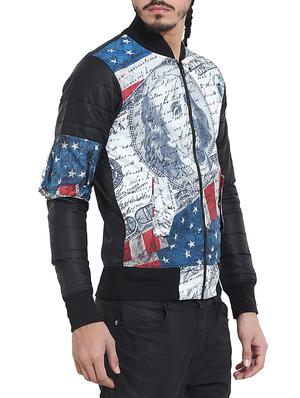 blue polyester casual jacket - 14549464 - Standard Image - 2