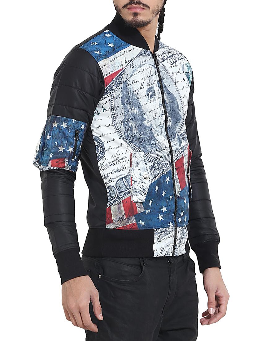 blue polyester casual jacket - 14549464 - Zoom Image - 2
