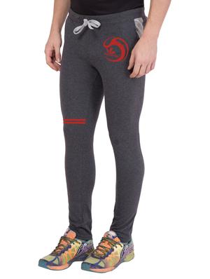 grey cotton full length track pant - 14549612 - Standard Image - 2