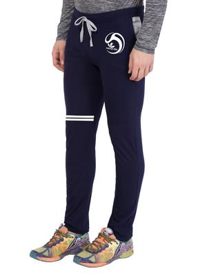 navy blue cotton full length track pant - 14549628 - Standard Image - 2