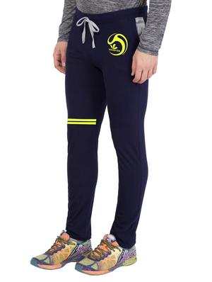 navy blue cotton full length track pant - 14549629 - Standard Image - 2