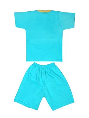 green cotton shorts set - 14550232 - Standard Image - 2