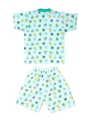 blue cotton shorts set - 14550235 - Standard Image - 2