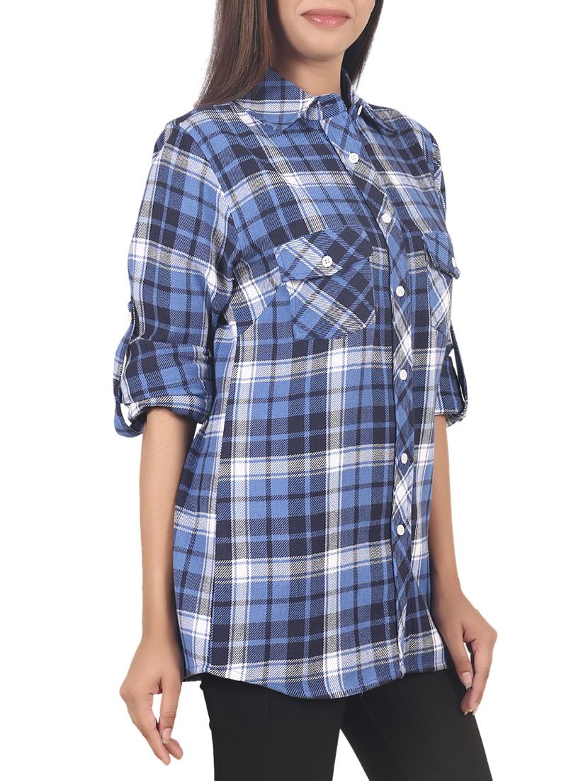 blue checkered shirt - 14553500 - Zoom Image - 2