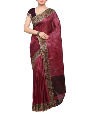 multi colored tussar silk combo saree with blouse - 14553713 - Standard Image - 2