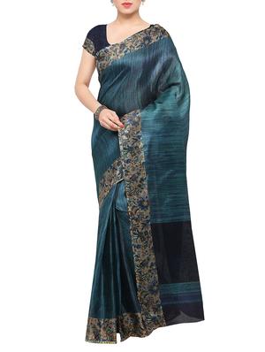 multi colored tussar silk combo saree with blouse - 14553714 - Standard Image - 2
