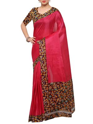 multi colored tussar silk combo saree with blouse - 14553738 - Standard Image - 2