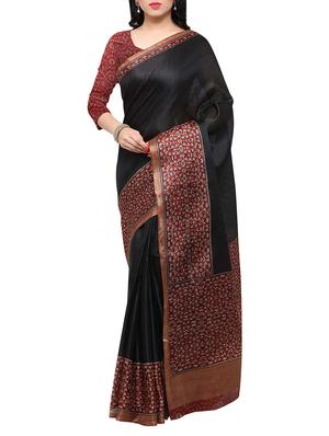 multi colored tussar silk combo saree with blouse - 14553745 - Standard Image - 2