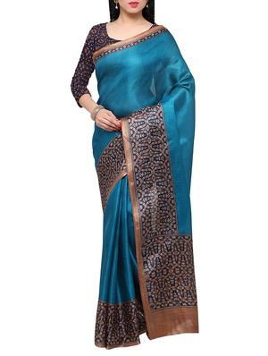 multi colored tussar silk combo saree with blouse - 14553753 - Standard Image - 2