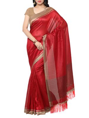 multi colored tussar silk combo saree with blouse - 14553790 - Standard Image - 5