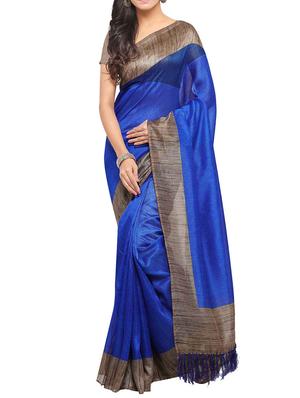 multi colored tussar silk combo saree with blouse - 14553792 - Standard Image - 5