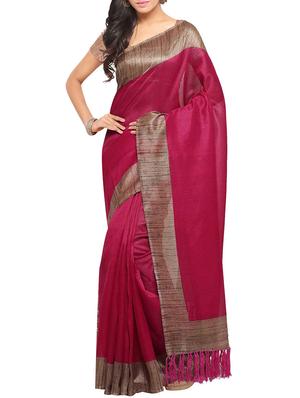multi colored tussar silk combo saree with blouse - 14553794 - Standard Image - 5