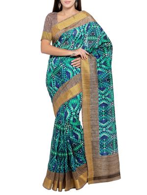 multi colored tussar silk combo saree with blouse - 14553828 - Standard Image - 2