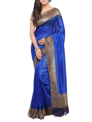 multi colored tussar silk combo saree with blouse - 14553835 - Standard Image - 2