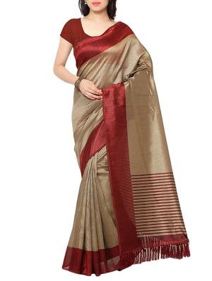 multi colored tussar silk combo saree with blouse - 14553885 - Standard Image - 2