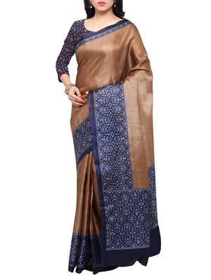 multi colored tussar silk combo saree with blouse - 14553901 - Standard Image - 2