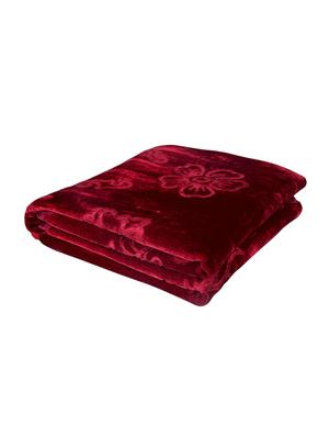 mink floral double bed blanket - 14557556 - Standard Image - 2
