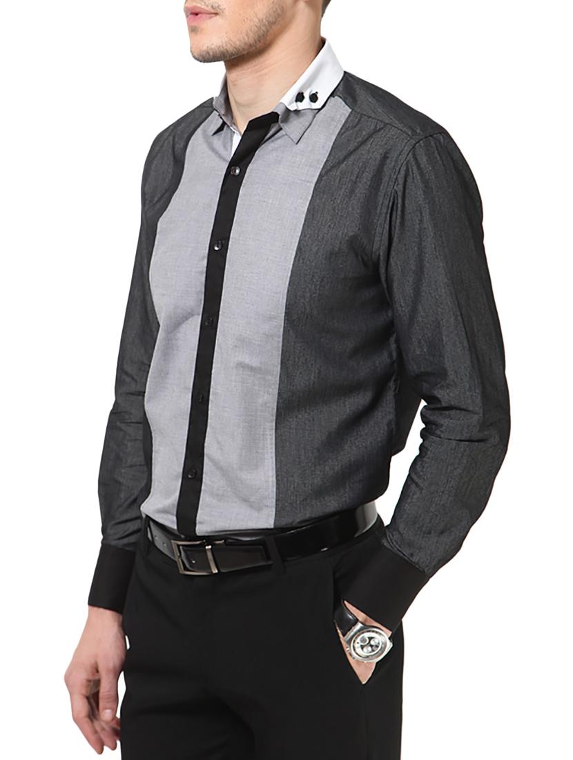grey cotton casual shirt - 14557712 - Zoom Image - 2