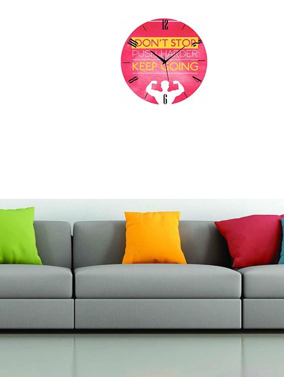 mdf circular analog wall clock - 14558166 - Zoom Image - 2