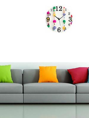 MDF Circular Analog Wall Clock - 14558328 - Standard Image - 2