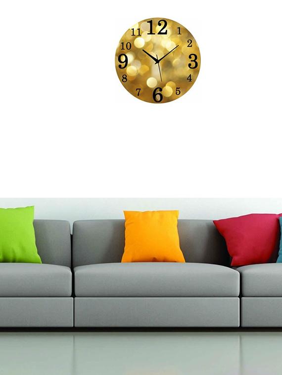 MDF Circular Analog Wall Clock - 14558379 - Zoom Image - 2