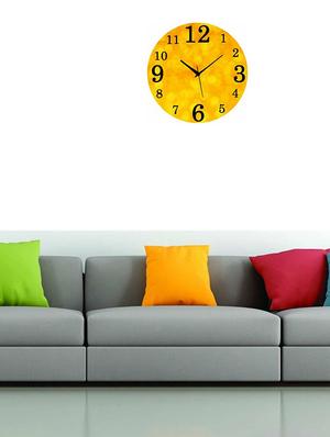 mdf circular analog wall clock - 14558383 - Standard Image - 2