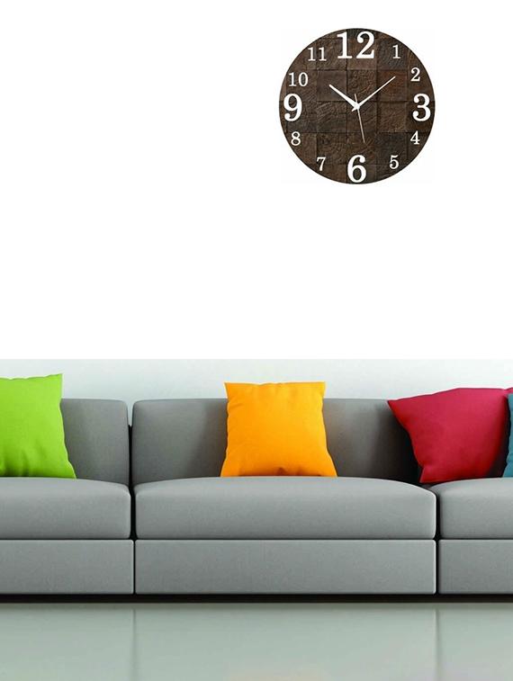 MDF Circular Analog Wall Clock - 14558409 - Zoom Image - 2