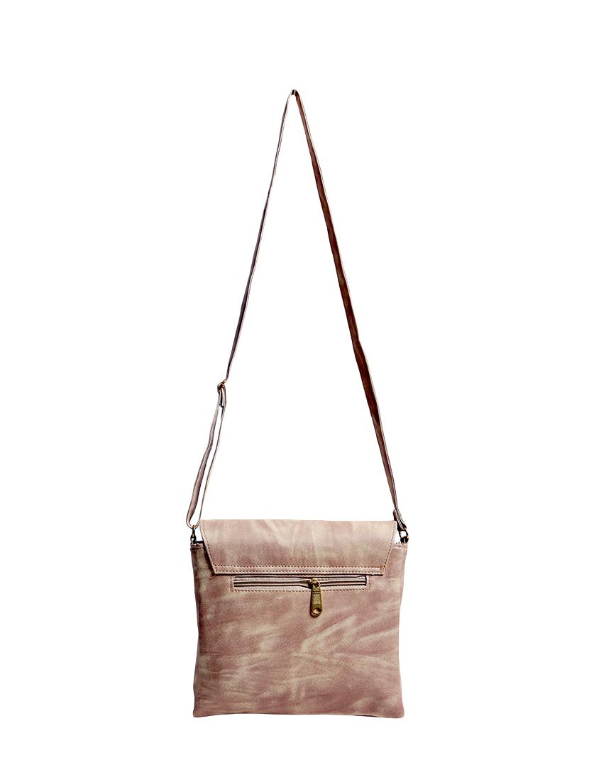 beige leatherette regular sling bag - 14559950 - Zoom Image - 2