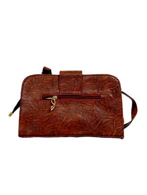 brown leatherette regular sling bag - 14559952 - Standard Image - 2