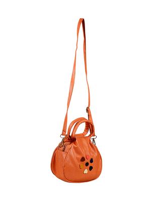 orange leatherette regular sling bag - 14559954 - Standard Image - 5