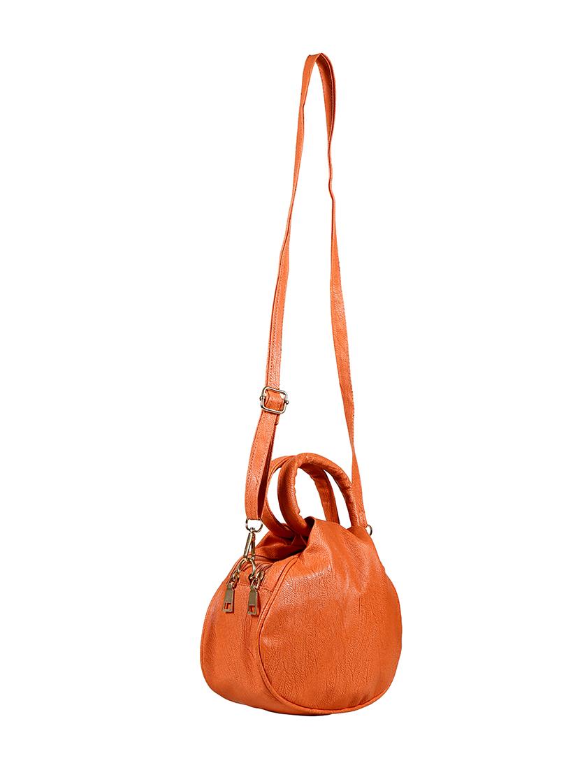 orange leatherette regular sling bag - 14559954 - Zoom Image - 2