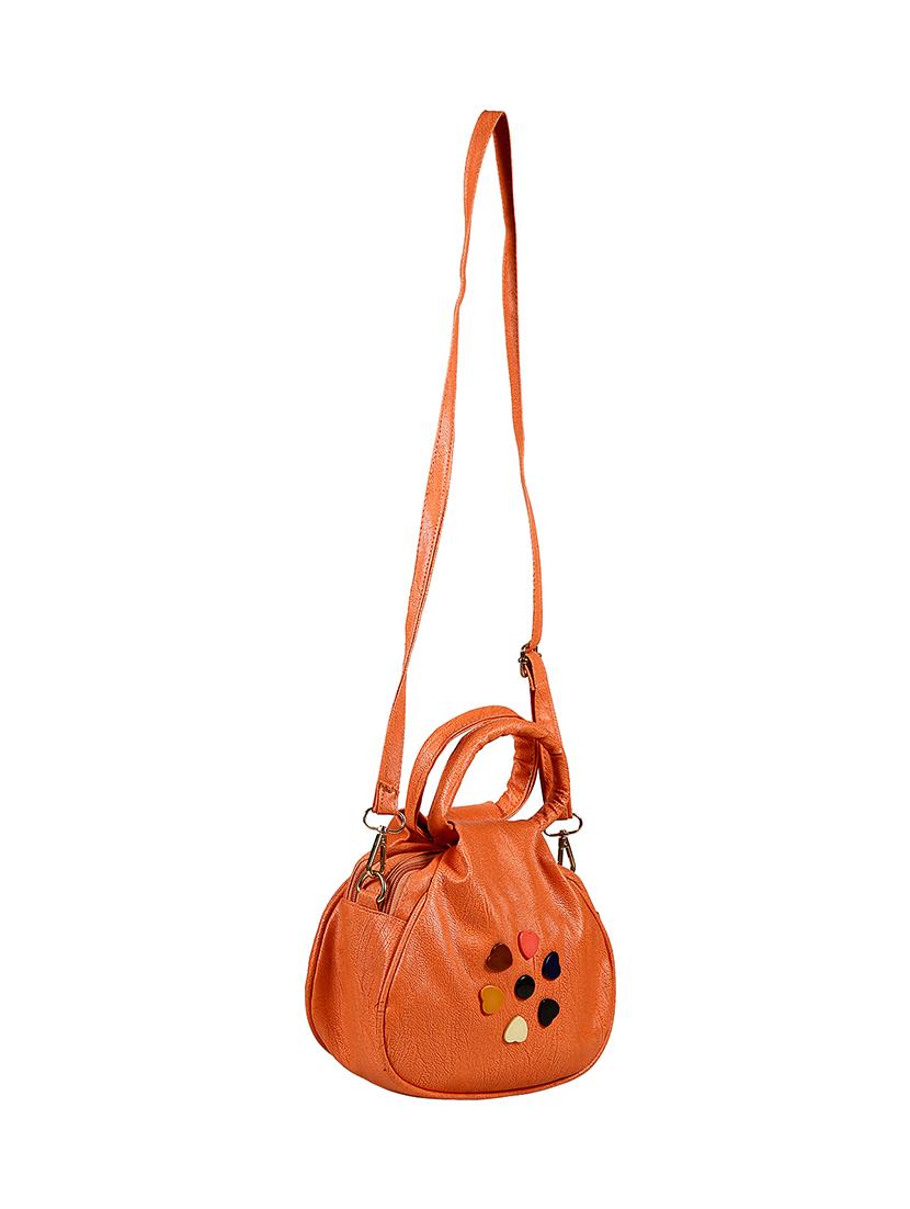 orange leatherette regular sling bag - 14559954 - Zoom Image - 5