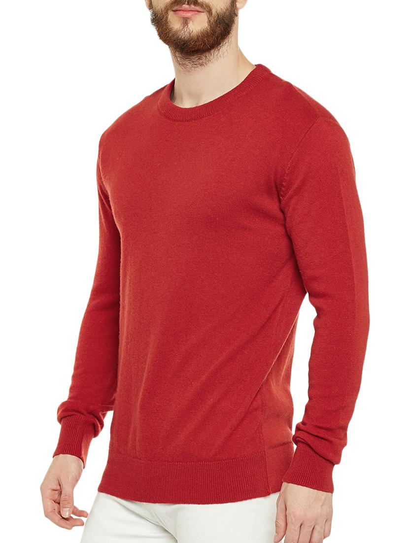 red wool pullover - 14561625 - Zoom Image - 2