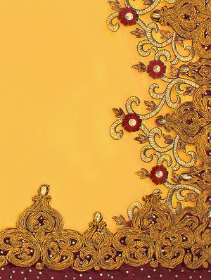 yellow net embroidered lehenga saree with blouse - 14564916 - Standard Image - 5