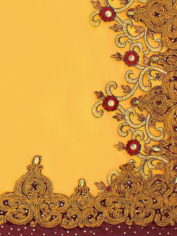 yellow net embroidered lehenga saree with blouse - 14564916 - Zoom Image - 5