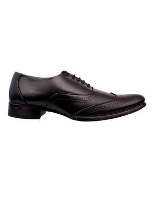 black leatherette formal brouge - 14572934 - Standard Image - 2